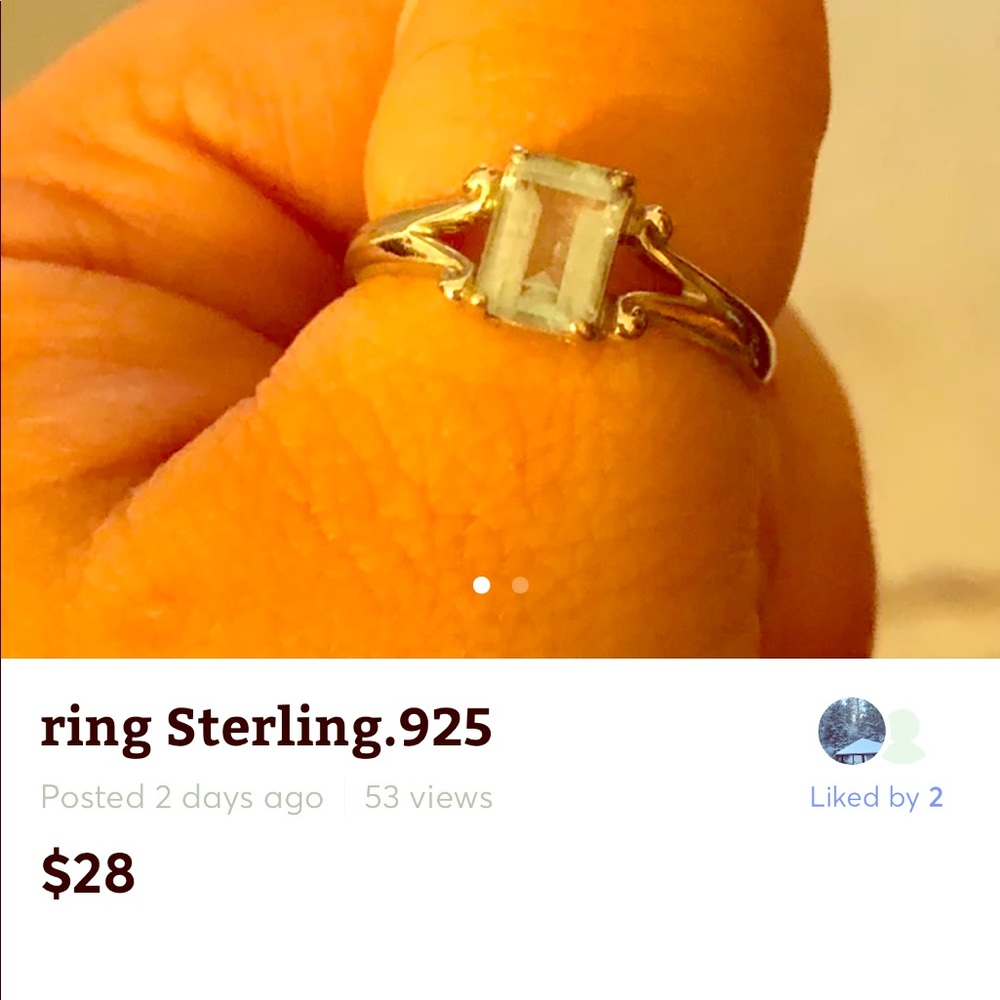 Sterling silver ring
